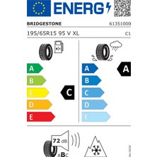 Bridgestone 195/65R15 95V Xl A005 Evo M+S Oto Dört Mevsim (Üretim YILI:2025)