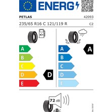 Petlas 235/65 R16c 121/119r 12pr Fullpower Pt825 Plus Hafif Ticari Yaz Lastiği (Üretim Yılı:2025)