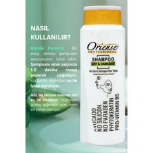 Oriense Dry & Damaged 360 ml Şampuan 4'lü Set - Kuru ve Yıpranmış Saçlar Için Pro-Vitamin B5 ve Fitokeratin, Nihai Bakım,