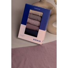 Baykar Düşük Bel Pamuklu Basic Kadın Slip Külot 5li Paket 8445 Renkli