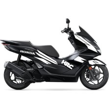 Honda Pcx 2021 - 2024 Uyumlu Evrensel Hrc Model Sticker Kaplama Etiket Modeli Beyaz Renk