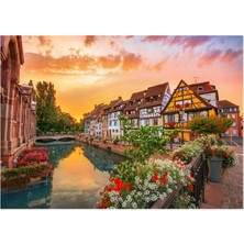 Neverland 2 Adet 1000 Parça Puzzle - Colmar ve Yıldızlı Gece (Starry Night)