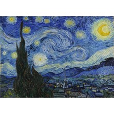 Neverland 2 Adet 1000 Parça Puzzle - Colmar ve Yıldızlı Gece (Starry Night)