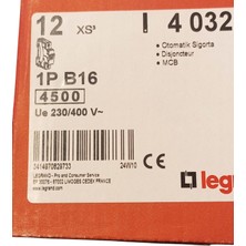 Legrand 1X16A B Tipi Sigorta 4.5 Ma 403204