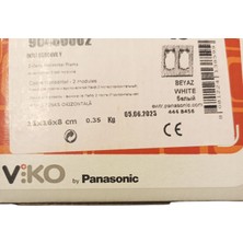 Viko Linnera Beyaz İkili Çerçeve - 90480002