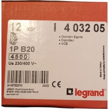 Legrand B Tipi 403205 Xs3 1x20a 4,5ka Otomatik Sigorta 403205