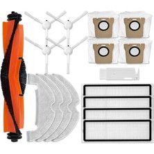 Universe Robot Vakum X10 Yedek Parça Aksesuarları Ana Yan Fırça Filtre Paspas Bezi Toz Torbası (Yurt Dışından)