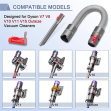 Universe V15 V12 V8 V11 V10 V7 Absolute Detect Kablosuz Vakum Ataşmanı Için Yarık Temizleme Aleti + Esnek Uzatma Hortumu Takımı (Yurt Dışından)