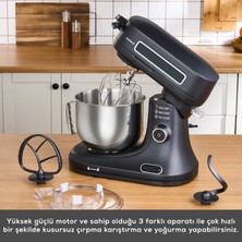 Karaca Pro Artisan Zaman Ayarlı Tartılı Mutfak Şefi Matte Black 1600W 5 Litre