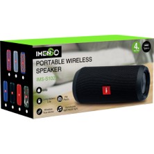 90 Db Sd Kart Aux USB Girişli Siyah Kablosuz Bluetooth Speaker Hoparlör Ses Bombası Fm Radyo
