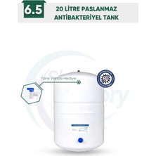 Water Maybach 6.5 G 12 Litre Paslanmaz Çelik Su Deposu – Su Arıtma Tankı + Tank Vanası