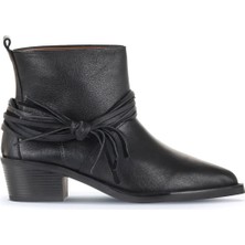Bueno Shoes Siyah Deri Kadın Topuklu Bot 01WD4007 01WD4007