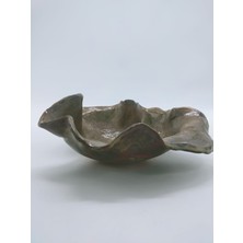 Bdd Art Ceramic Çiçek Formlu Dekoratif Büyük Tabak - Sehpa Dresuar Üzeri Dekoratif Tabak