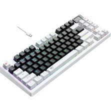 Havit Gamenote KB884L Rgb Mekanik Türkçe Klavye 1.06INÇ Tft-Lcd Ekran - Brown Switch
