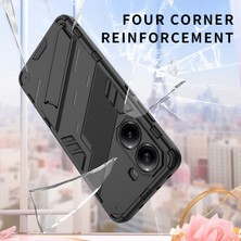 Qichengda Poco X7 Pro Görünmez Braket Zırh Cep Telefonu Kılıfı (Yurt Dışından)
