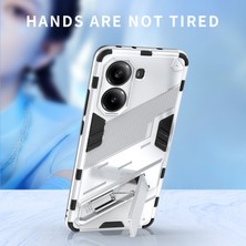 Qichengda Poco X7 Pro Görünmez Braket Zırh Cep Telefonu Kılıfı (Yurt Dışından)