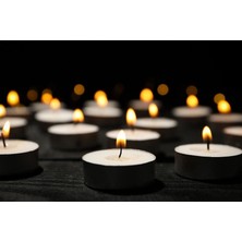 Kubbe Tea Light Mum Seti (12, 24 ve 48 Adet Seçenekleri)
