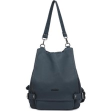 Yıkama Deri Hem Sırt Hem Omuz Kadın Çantası 21K Barcelona 1606