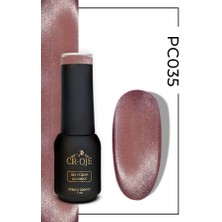 Cr-Oje Kalıcı Oje Korean Cat Eye, Inci Tanecikli Manyetik Cat Eye / Kedi Gözü PC035 (5 ML)