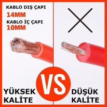Tır ve Kamyonlar Için Akü Takviye Kablosu 1800 Amper Taşıma Çantalı 5.3 mt