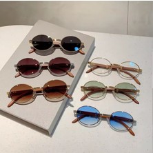 Vintage Oval Unisex Güneş Gözlüğü