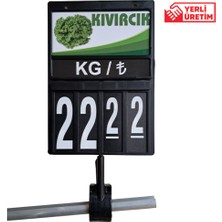 5 Adet Mandallı Manav Etiketi Siyah