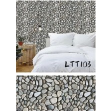 Çakıl Taşı Desenli Yapışkanlı Kaplama Kağıdı  Büyük Boy 3 Metre