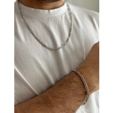 Hercy Erkek Nostalji Zincir Kolye Bileklik Set | Erkek Kolye | Erkek Bileklik | Erkek Zincir Set