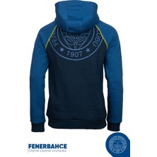Fenerbahçe  Lisanslı Kapüşonlu Mavi Erkek Sweat
