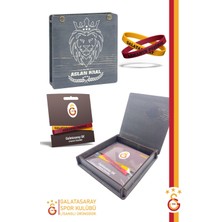 Galatasaray Orijinal Lisanslı Armanın Peşinde 2'li Bileklik Hediyelik Ahşap Kutulu