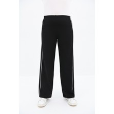 Koza Butik Kadın Büyük Beden Şeritli Tayt Pantolon 6321-25