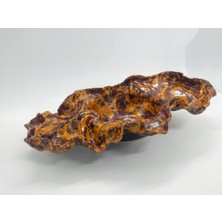 Bdd Art Ceramic Büyük Boy Seramik Kıvrımlı Dekoratif Tabak