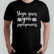 Pixxa Yoga - Yogi %100 Pamuklu Bisiklet Yaka T-Shirt Model 5