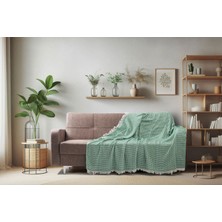 Pamuklu Kaymaz Koltuk Çekyat Örtüsü&koltuk Şalı 170X210