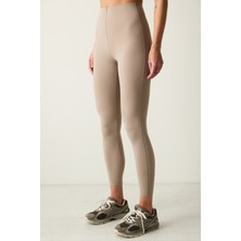 Vizon Yüksek Bel Yan Dikiş Detaylı Iki Yana Esneyen Bilek Boy Tayt