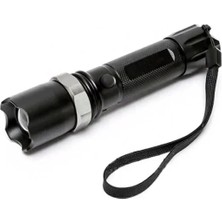 Exporanto KM-110 Profesyonel Şarjlı El Feneri Ledli+Flashlight+Zoom Özellikli  Aparatlı 6 Parça Full Set