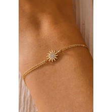 Moom Mücevherat 14 Ayar Altın Güneş Bileklik