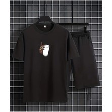 Yoho Sport T-Shirt Şort Takım Bardak Baskılı