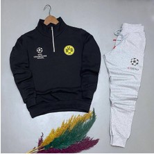 Yoho Sport Yarım Fermuarlı Polar Sweat + Eşofman