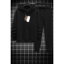 Yoho Sport Bardak Baskılı Eşofman Takımı ( Sweat - Eşofman)