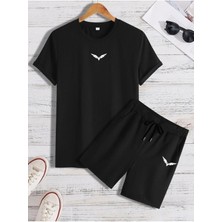 Yoho Sport Unısex Corvet Baskılı Tişört Şort Takımı