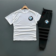 Yoho Sport Yeni Sezon Oversize Tshırt ve Eşofman Altı Bmw Baskılı 2'li Takım
