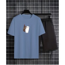Yoho Sport T-Shirt Şort Takım Bardak Baskılı