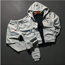 Yoho Sport Bmw Fermuarlı Ceket ve Kışlık Eşofman 2'li Kombin