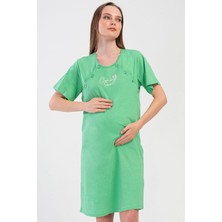 Kadın Kısa Kol Lohusa Yeşil Tunik C5T3N1O804