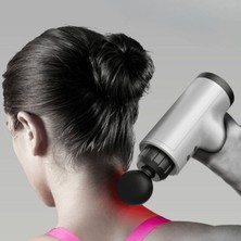 Lisinya 6 Farklı Seviyeli Titreşimli 4 Farklı Başlıklı Büyük Boy Masaj Tabancası ( Lisinya )