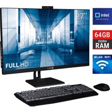 Turbox TAXPRO50 I7 13700 64GB Ddr4 2tb SSD 27 Inç Fhd Siyah Bth Webcam Wifi All In One Pc