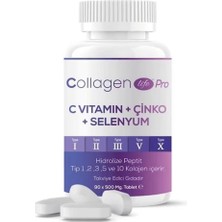 Collagen Life Pro 5 Tip Kolajen 90 Tablet 500MG