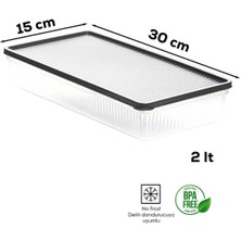Stil 12'li 24 Parça Buzdolabı Düzenleyici Derin Dondurucu Etiketli Buzluk Bakliyat Saklama Kabı+