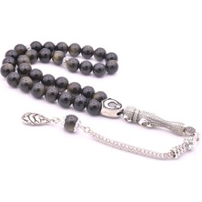 Murty99 Hakiki Doğal Rainbow Obsidyen Taşı Tesbih 8 mm